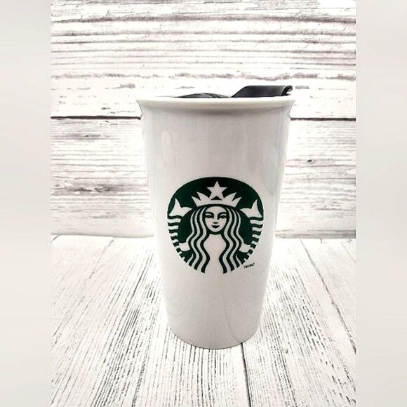 Starbucks Ceramic Coffee Tea Tumbler Cup - Picture 1 of 10
